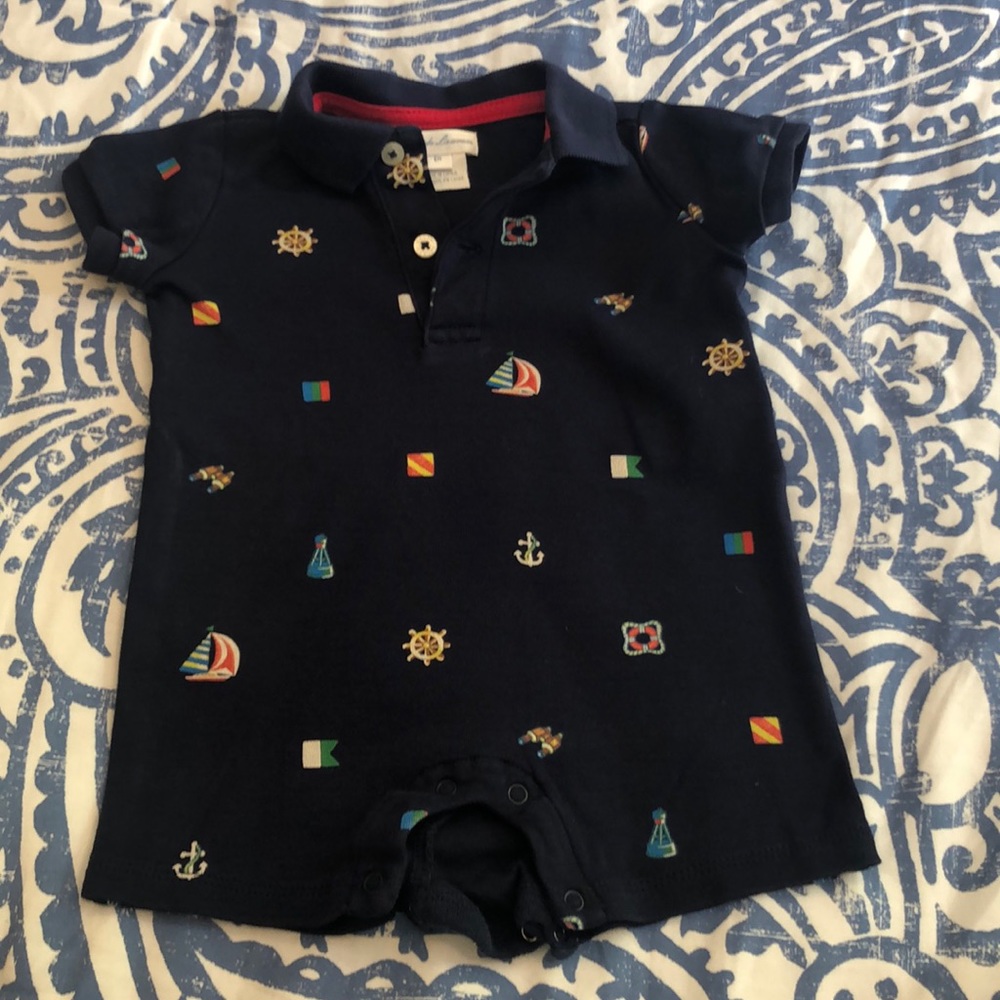 EUC Ralph Lauren one piece nautical outfit